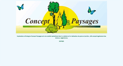 Desktop Screenshot of conceptpaysages.fr