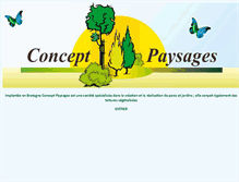Tablet Screenshot of conceptpaysages.fr
